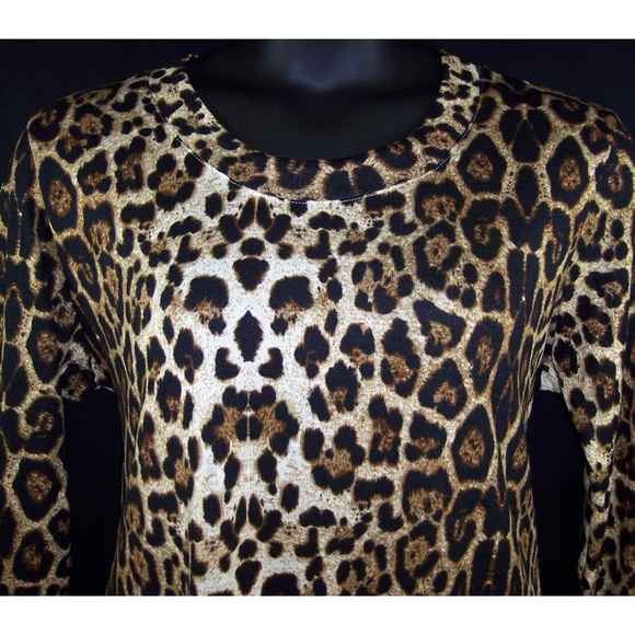 NEW Spoiled Rotten USA 2X Leopard Print Top - Picture 3 of 8